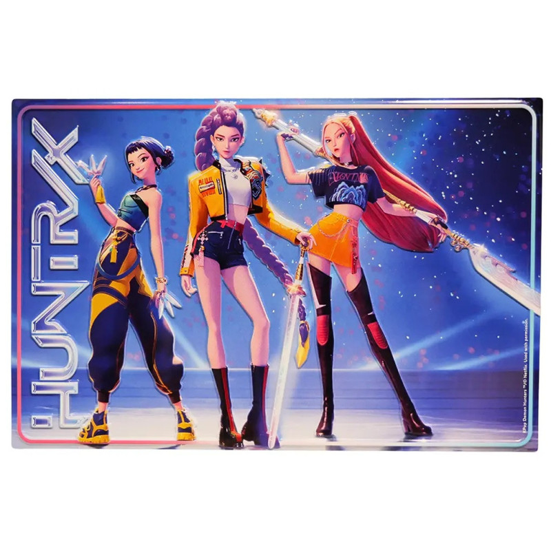 KPop Demon Hunters - Poster en aluminium embossé Groupe Huntr/x 20 x 30 cm