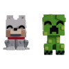 Minecraft - Pack de 2 figurines Monitor Buddiez Wolf & Creeper