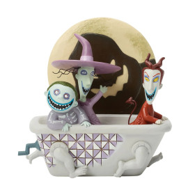 Nightmare Before Christmas - Traditions - Statue Lock, Shock Et Barrel Dans La Baignoire