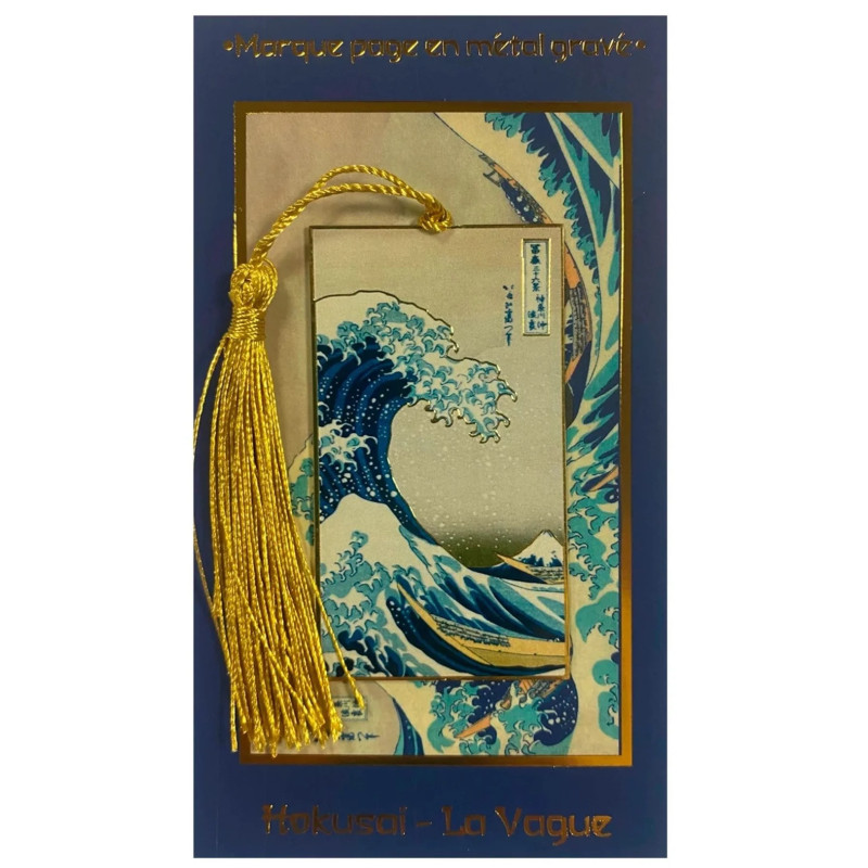 JUIN 2026 : Hokusai - Marque-page métal La Vague