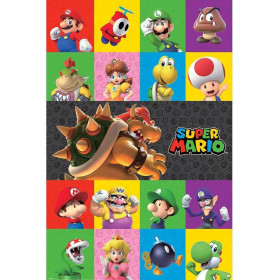 Super Mario - Grand poster Personnages (61 x 91.5 cm)