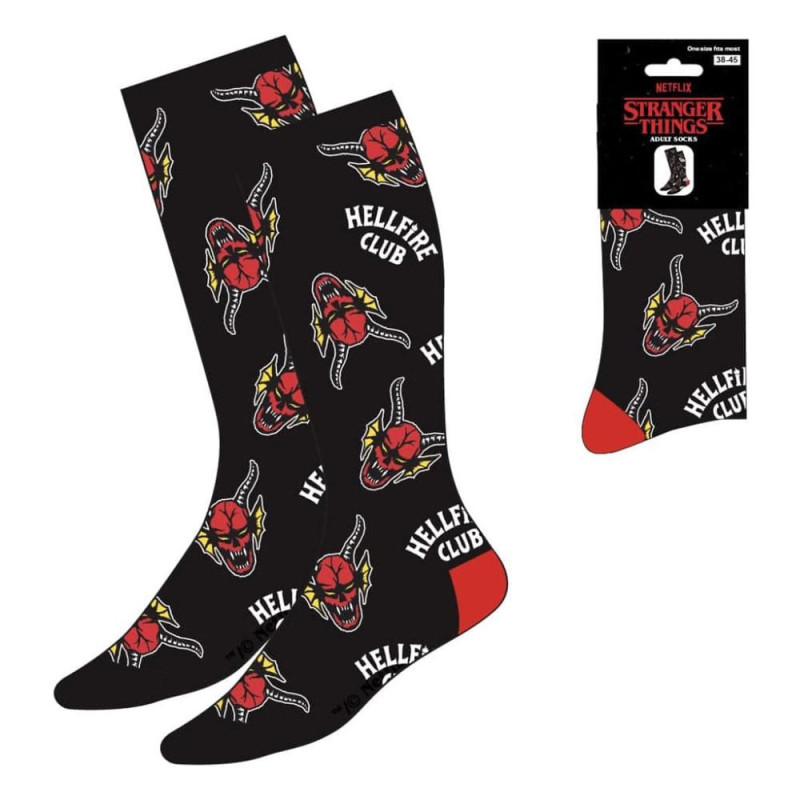 Stranger Things - Chaussettes Hellfire Club AOP 38/45
