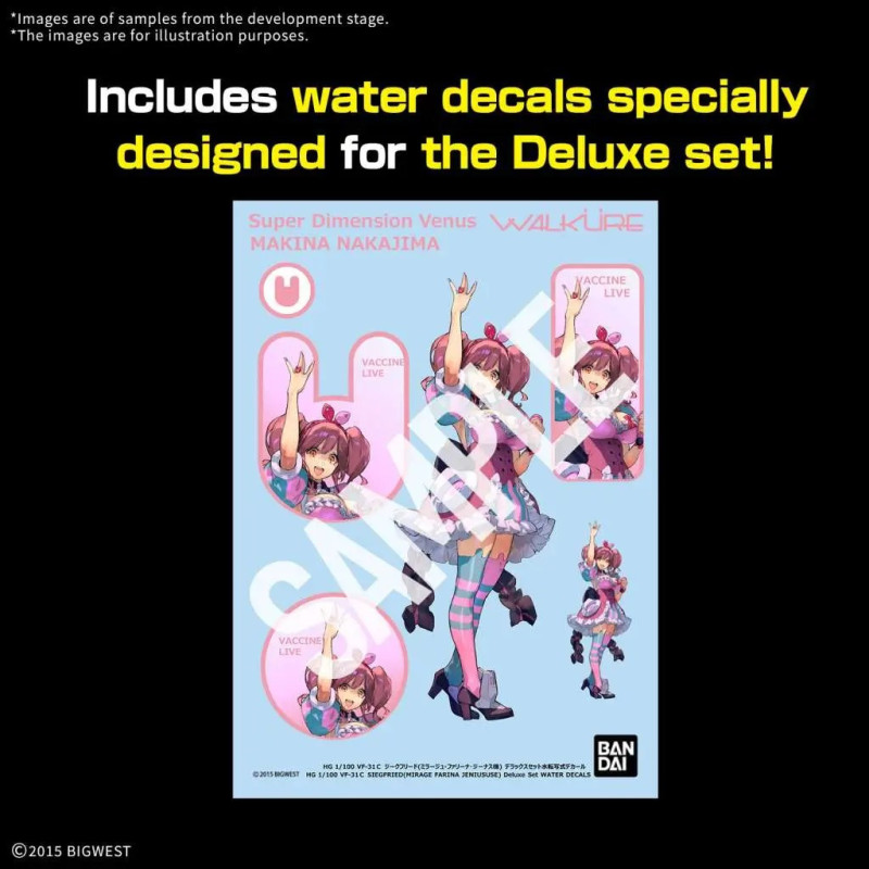 Gundam HG Siegfried Mirage Farina Jenius Deluxe Set – Macross – Bandai