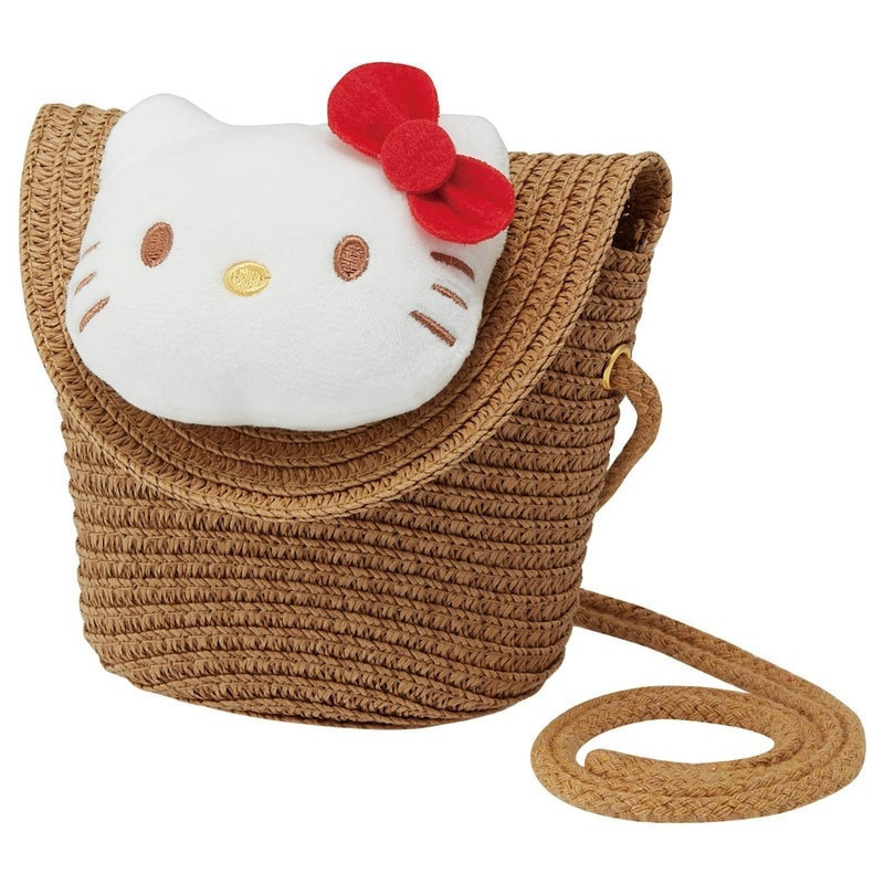 Sanrio - Sac bandoulière en paille Hello Kitty