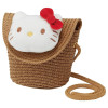 Sanrio - Sac bandoulière en paille Hello Kitty