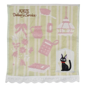 Kiki la Petite Sorcière - Serviette Jiji dans la chambre 25 x 25 cm