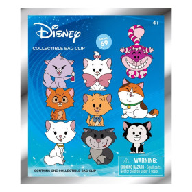 Disney - Porte-clé Bag Clip 3D Chats 1 EXEMPLAIRE ALEATOIRE
