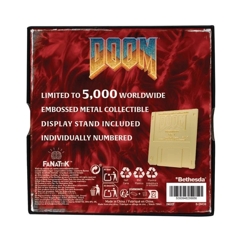 DOOM Floppy Disk Réplique Edition Limitée 5000ex – Fanattik