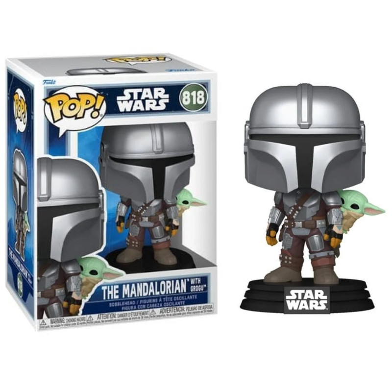 Star Wars : The Mandalorian & Grogu - Pop! - Mandalorian Avec Grogu n°818