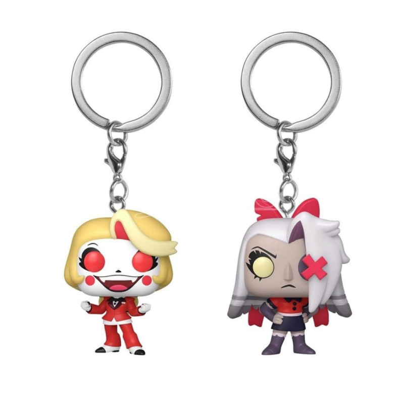 Hazbin Hotel Pop! Pocket - Set de 2 porte-clés FUNKO Charlie & Vaggie