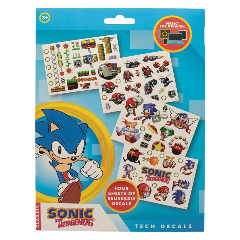 Sonic : Set d'Autocollants Tech Decals Réutilisables– Fanattik – Sega