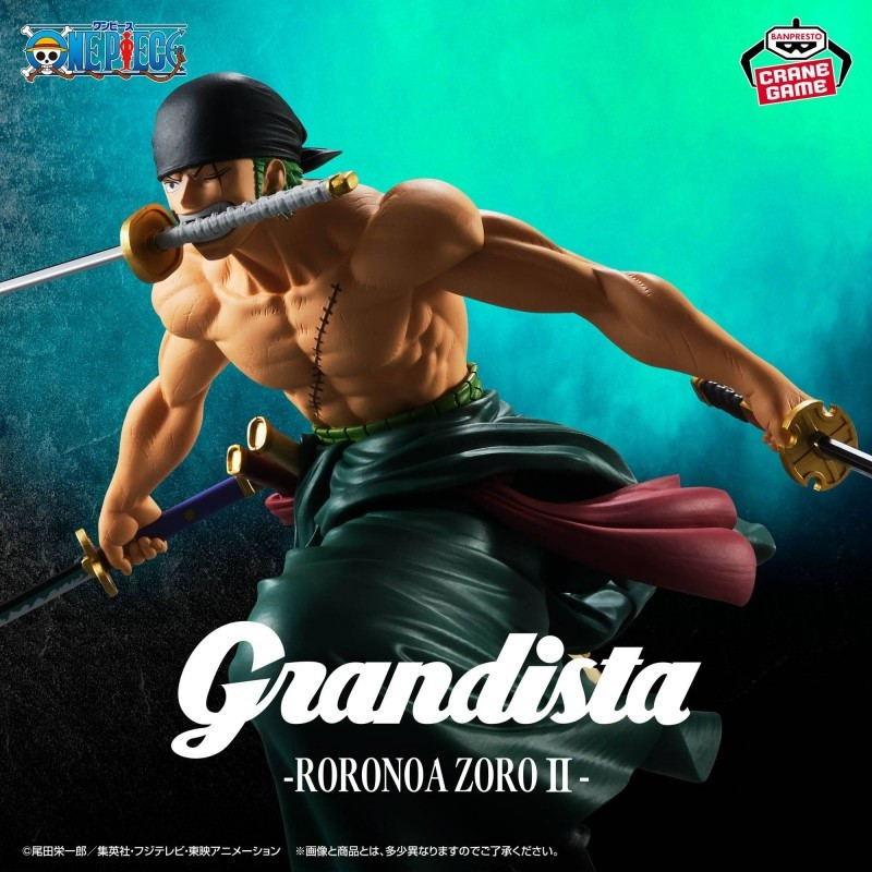One Piece - Figurine Zoro Roronoa II – Grandista – Banpresto