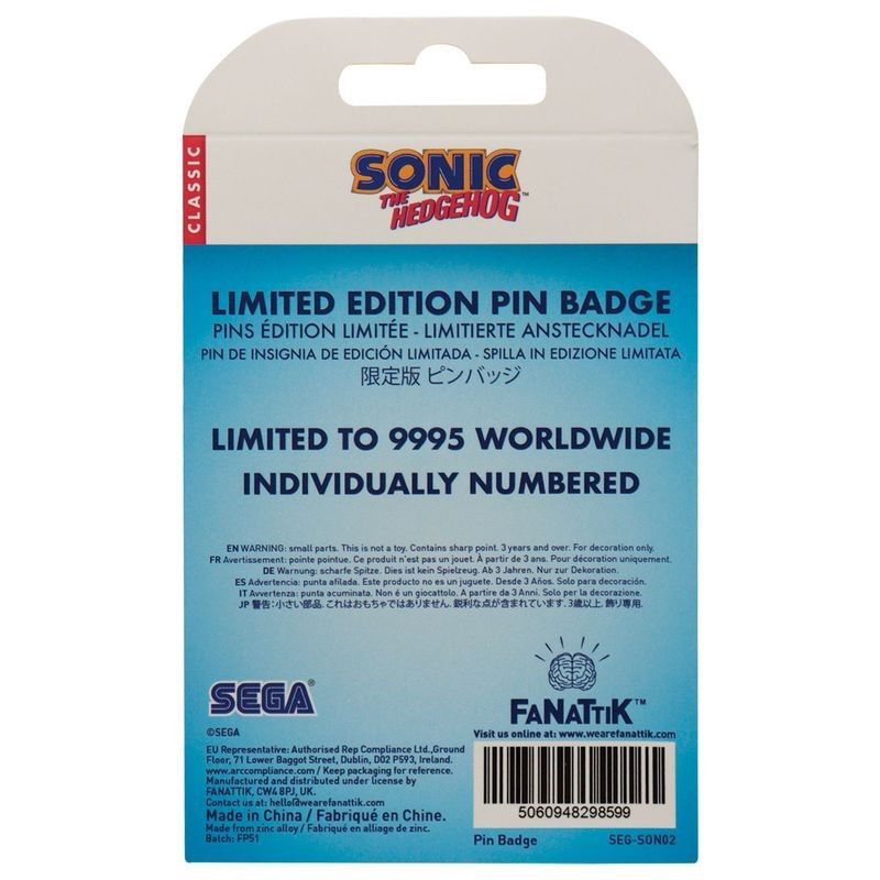 Sonic : Pins  Sonic, Tails & Knuckle Edition Limitée – Fanattik – Sega