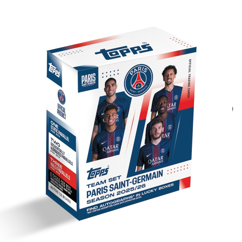Topps - Trading Cards Paris Saint-Germain 2025/26 Team Set - Scellée - Anglais