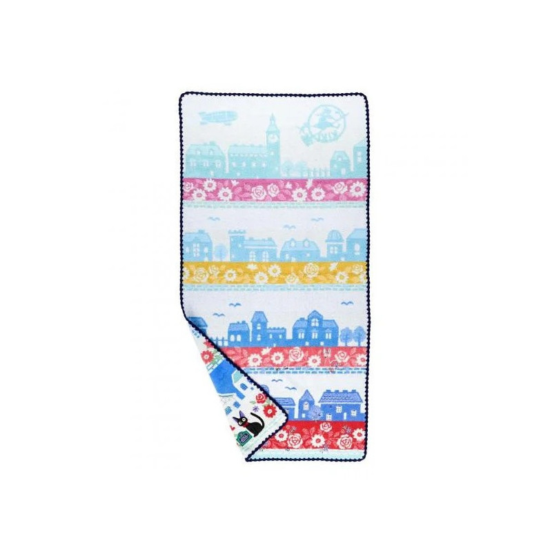 Kiki la Petite Sorcière – Serviette Jiji Ciel Bleu 60x120 cm – Ghibli