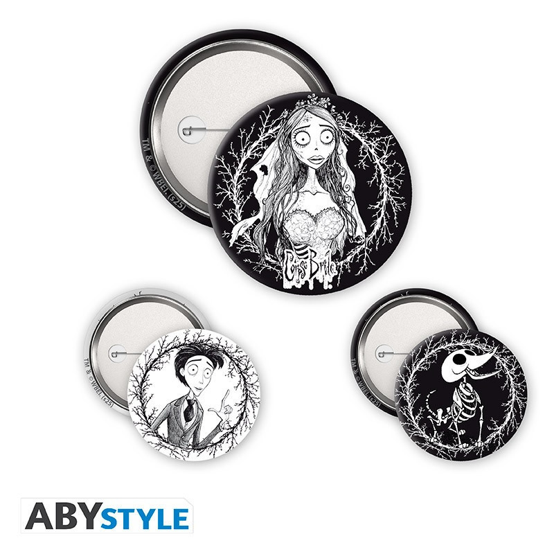 Corpse Bride – Pack 3 Badges –  Abysse