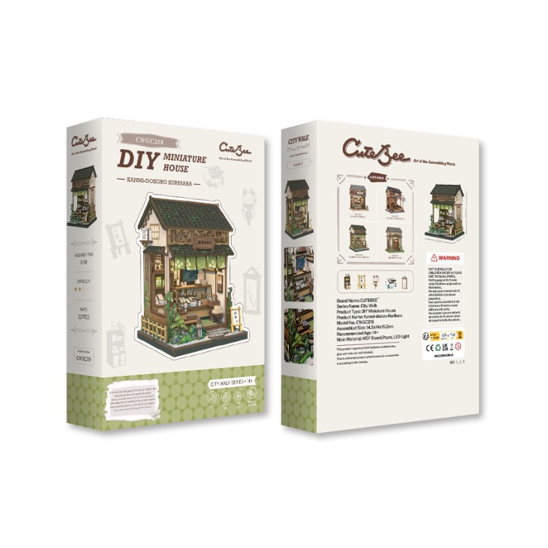 CuteBee - Miniature House - Maquette DIY Kanmi-dokoro Kurihara