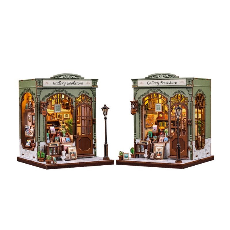 Miniature House - Maquette DIY Gallery Bookstore - CuteBee