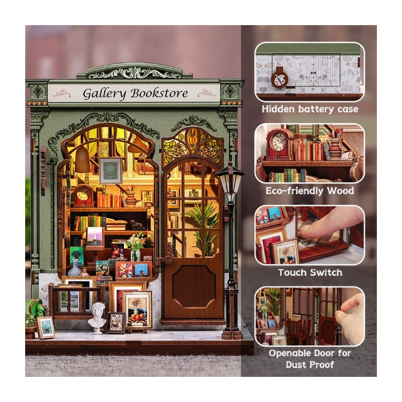 Miniature House - Maquette DIY Gallery Bookstore - CuteBee