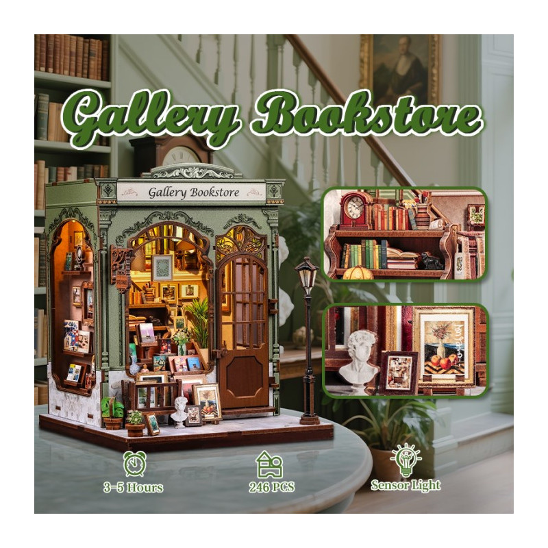 Miniature House - Maquette DIY Gallery Bookstore - CuteBee