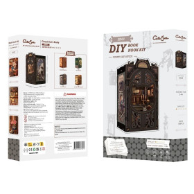 CuteBee - Miniature House - Book Nook Maquette DIY Count Cat's Study