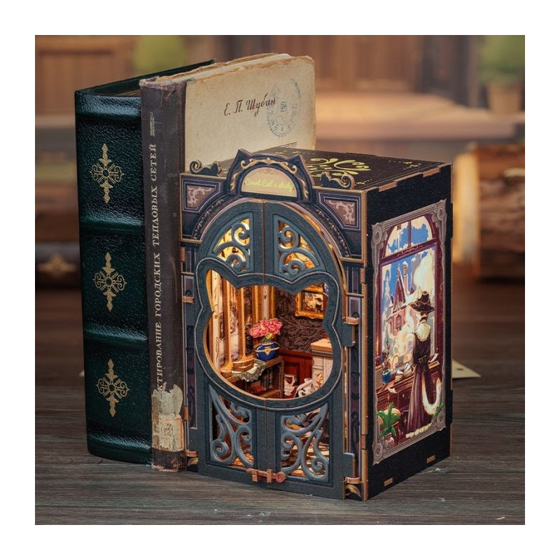 Miniature House - Maquette DIY Count Cat's Study - CuteBee
