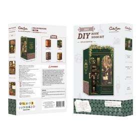 CuteBee - Miniature House - Book Nook Maquette DIY Owl Bookstore