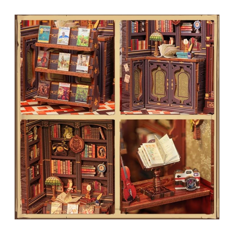 Miniature House - Maquette DIY Owl Bookstore - CuteBee