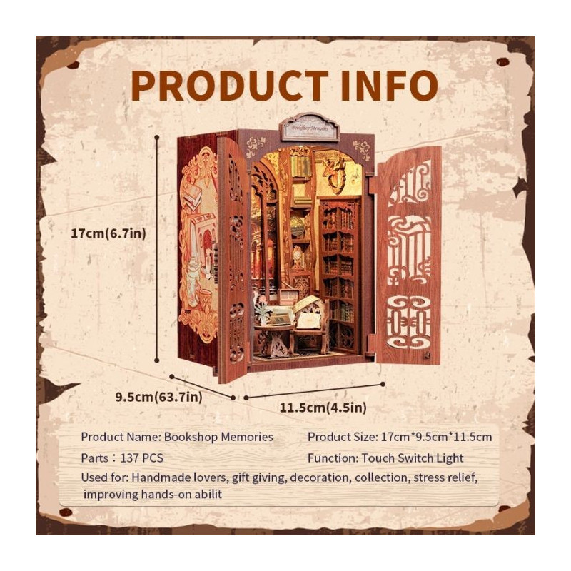 Miniature House - Maquette DIY Bookshop Memories - CuteBee