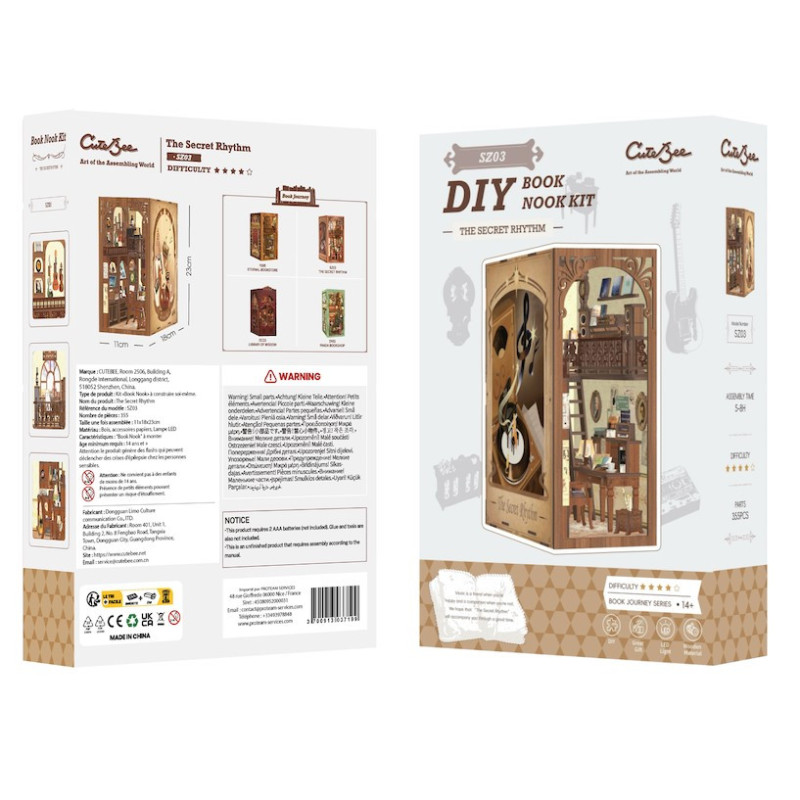Miniature House - Book Nook Maquette DIY The Secret Rhythm - CuteBee