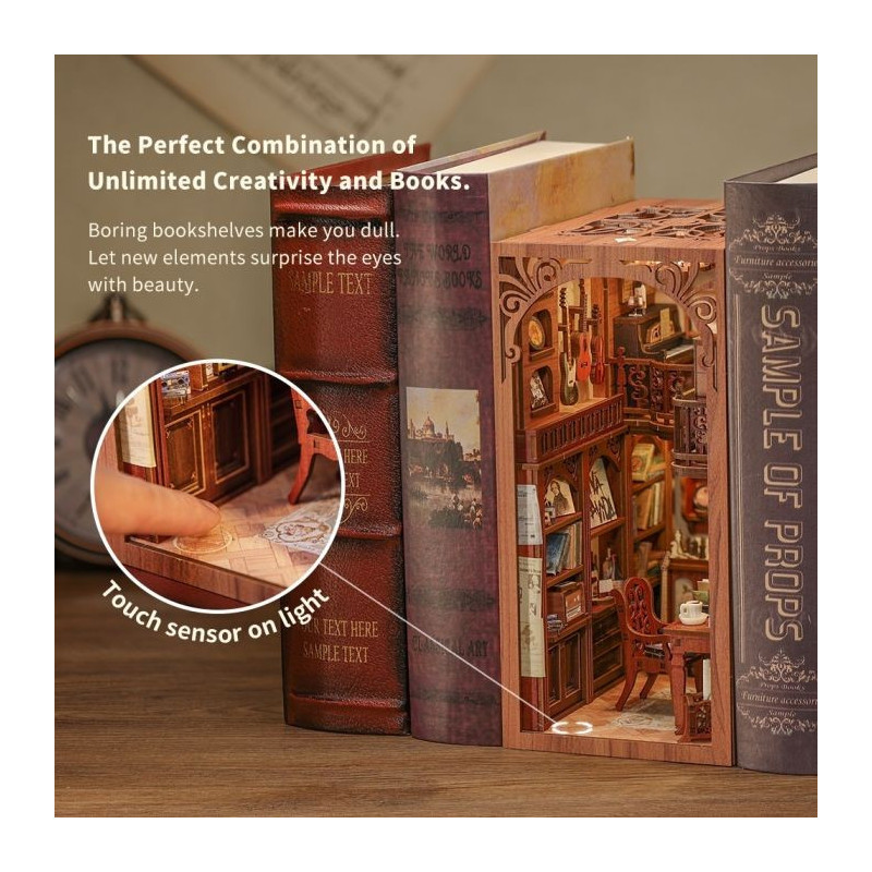 Miniature House - Book Nook Maquette DIY The Secret Rhythm - CuteBee