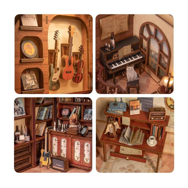 Miniature House - Book Nook Maquette DIY The Secret Rhythm - CuteBee