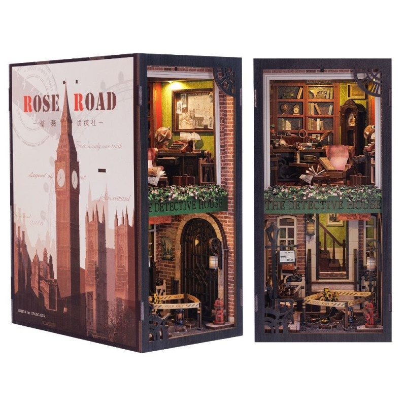 Miniature House - Book Nook Maquette Rose Detective Agency - CuteBee