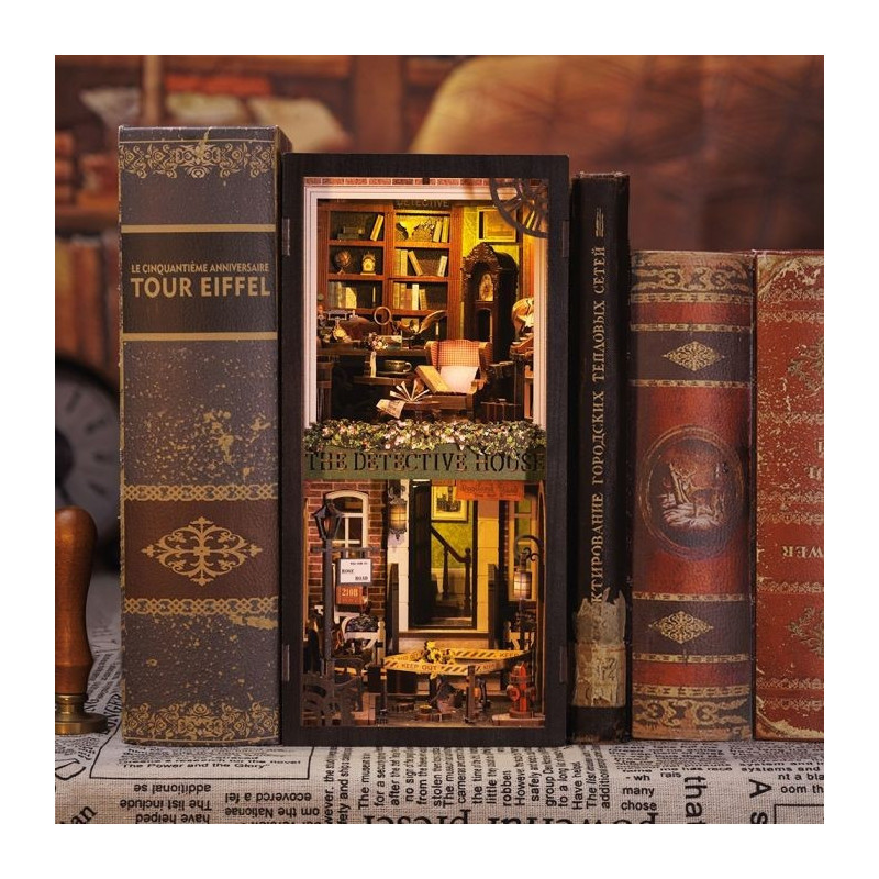 Miniature House - Book Nook Maquette Rose Detective Agency - CuteBee