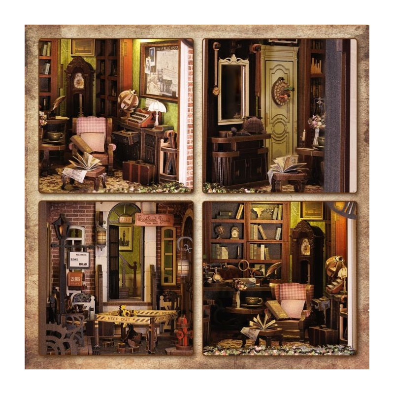 Miniature House - Book Nook Maquette Rose Detective Agency - CuteBee