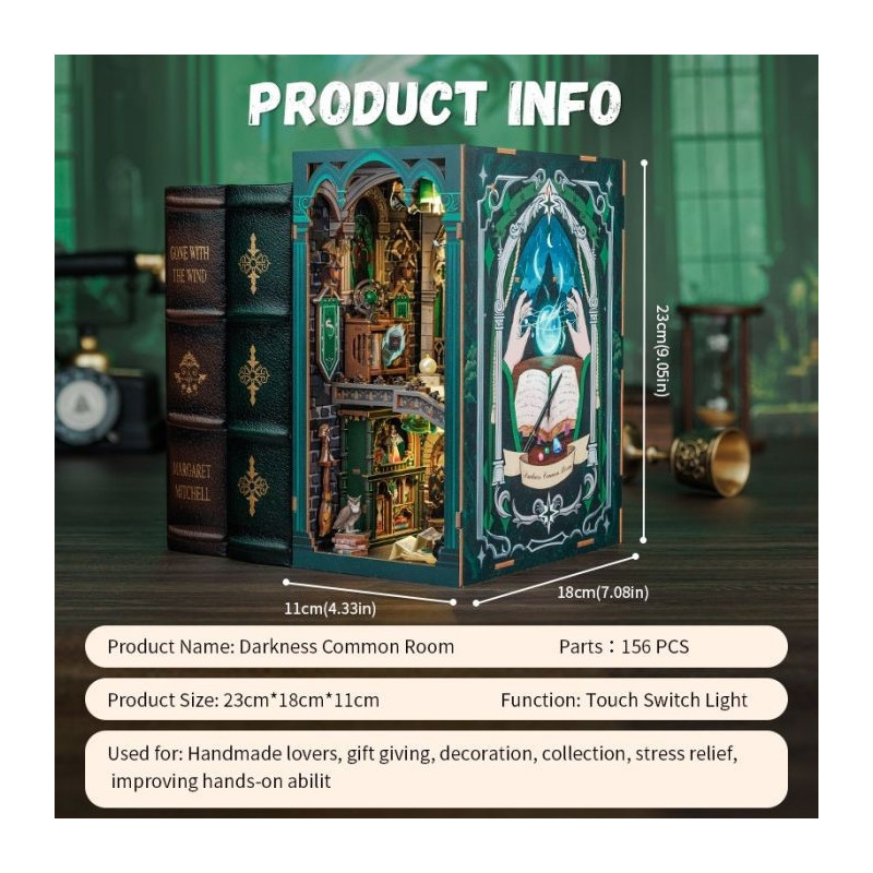 Miniature House - Book Nook Maquette Darkness Common Room - CuteBee