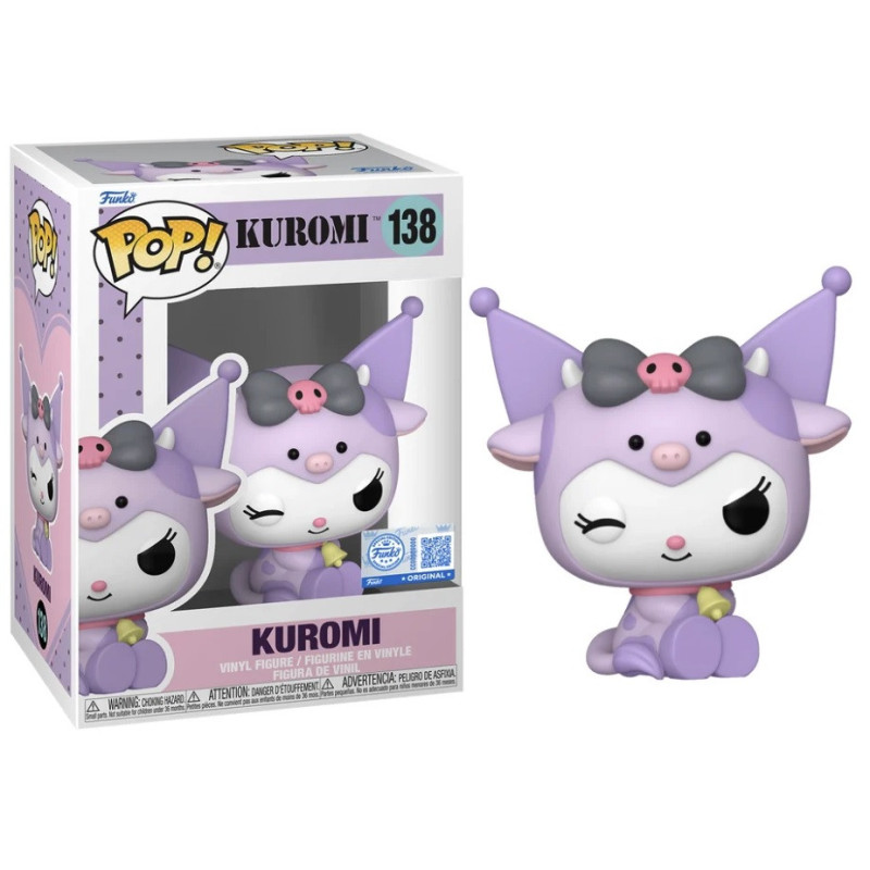 Sanrio - Pop! - Kuromi en Cosplay de Vache n°138 exclusive