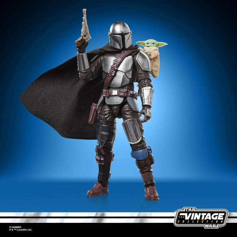 Star Wars - Figurine Vintage Deluxe Mandalorian & Grogu - Hasbro