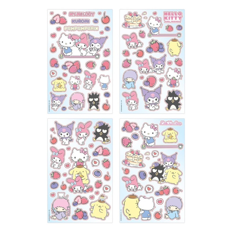 Sanrio - Set autocollants Hello Kitty and Friends Fruits Rouges