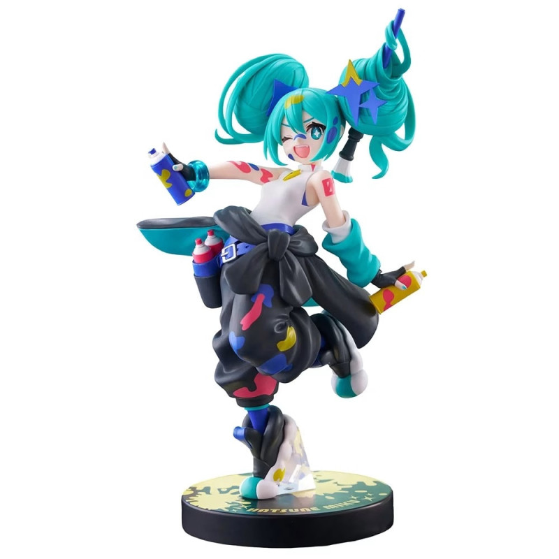 Vocaloid - Figurine Muchute Hatsune Miku Paint Girl Another Color 23 cm