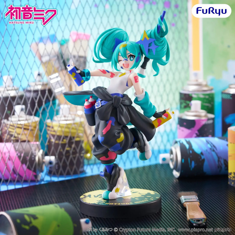Figurine Miku Paint Girl Muchute – Vocaloid – FuRyu