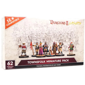Dungeons & Lasers - Townsfolk Miniature Pack (Figurines)