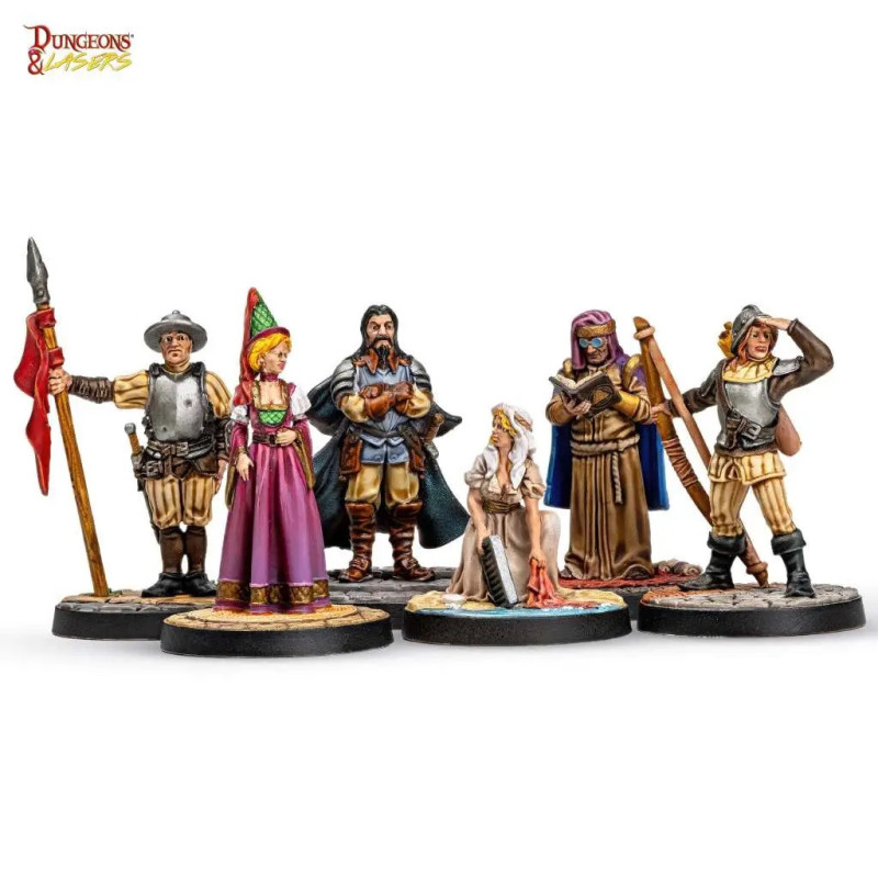 Townsfolk Miniature Pack – Dungeons & Lasers