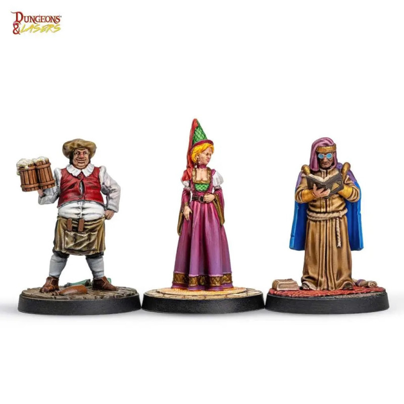 Townsfolk Miniature Pack – Dungeons & Lasers