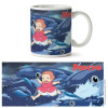 Ponyo sur la Falaise - Mug Vagues