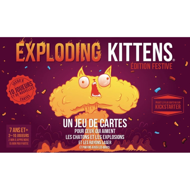Jeu de société Exploding Kittens : Edition Festive