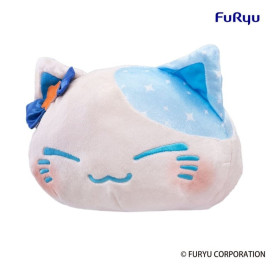 Nemuneko Cat Peluche Big Plush Blue 35 cm – FuRyu