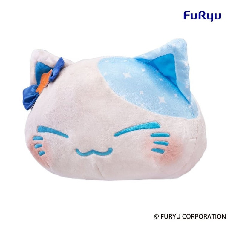 Nemuneko Cat Peluche Big Plush Blue 35 cm – FuRyu