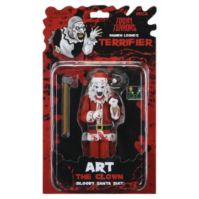 Terrifier 3 - Toony Terrors - Figurine Santa Suit Art the Clown (Bloody Version) 15 cm
