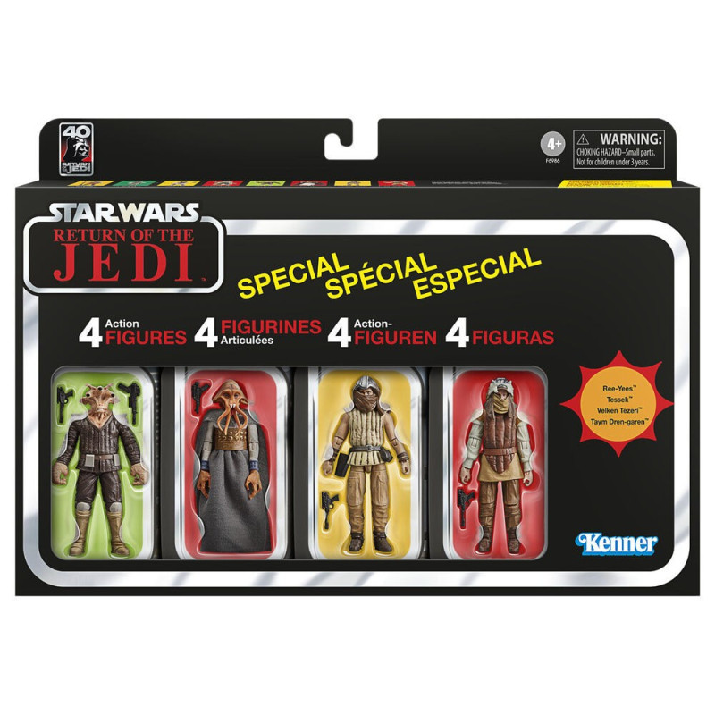 Star Wars : Return of the Jedi - Retro Collection -Pack de 4 figurines Jabba's Court Denizens